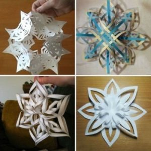 Снежинки из бумаги